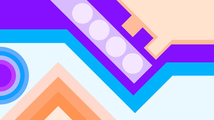 Fototapeta premium ABSTRACT BACKGROUND WITH GEOMETRIC SHAPES TRIANGLE FLAT PASTEL COLORFUL DESIGN VECTOR TEMPLATE FOR WALLPAPER, COVER DESIGN