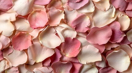 Macro of layered rose petals, soft shadows, rich colors