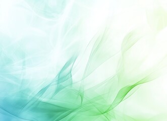 Abstract green and blue wave background.