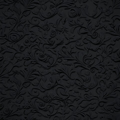 seamless wallpaper of black stone carving