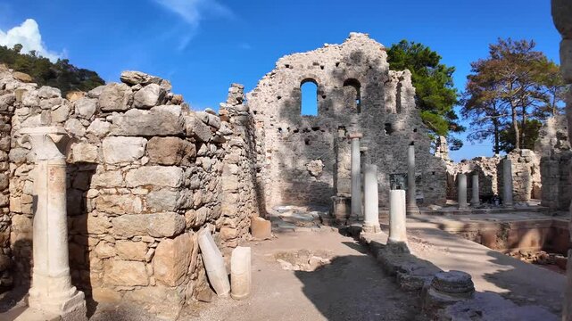 Olympos Ancient City is in the Kumluca district of Antalya. It is within the borders of Beydağları &ndash; Olympos National Park and takes its name from Tahtalı Mountain, 16 km to the north.