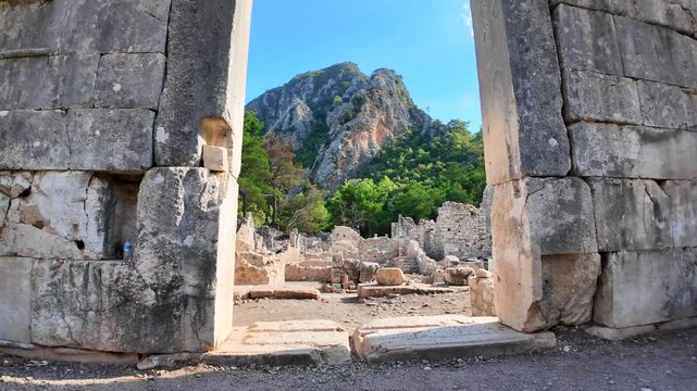 Olympos Ancient City is in the Kumluca district of Antalya. It is within the borders of Beydağları &ndash; Olympos National Park and takes its name from Tahtalı Mountain, 16 km to the north.