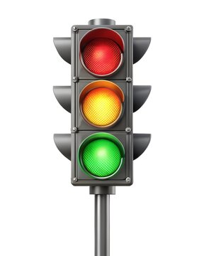 traffic light isolated