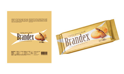 Biscuits packaging design - eps 