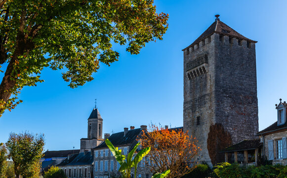 Beautiful medieval village of Martel, in the Lot, in Occitanie, France