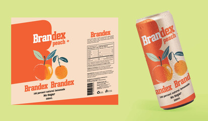 Flavoured Fizzy Drink packaging design - eps