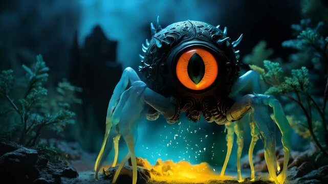 Monster creature from alien planet