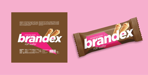 Wafer Fingers packaging design - eps