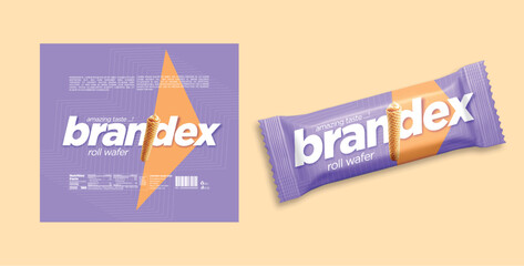 Wafer Fingers packaging design - eps