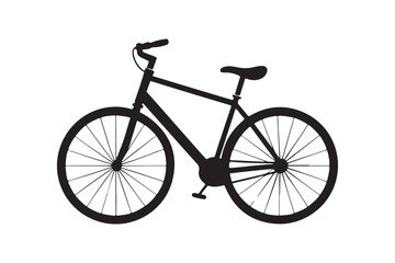 Bicycle silhouette vector illustration, Bicycle logo silhouette, Bicycle silhouette  Vector 