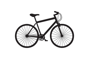 Bicycle silhouette vector illustration, Bicycle logo silhouette, Bicycle silhouette  Vector 