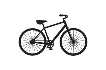 Bicycle silhouette vector illustration, Bicycle logo silhouette, Bicycle silhouette  Vector 