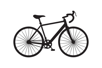 Bicycle silhouette vector illustration, Bicycle logo silhouette, Bicycle silhouette  Vector 