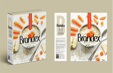 Rice Cereal packaging design - eps 
