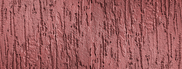 Red-brown monochrome uneven plaster texture. Abstract background with clean space for your design.