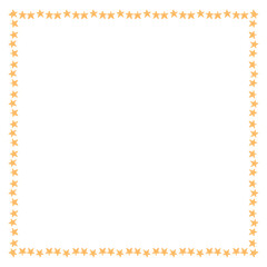 Gold starry frame design element