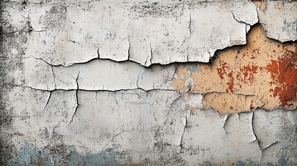 Obraz premium An Artistic Exploration of Cracked and Weathered Wall Textures