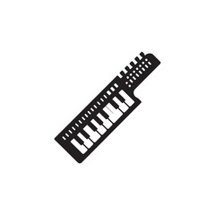 Keytar Silhouette - Illustration Of Keytar - Keytar Vector