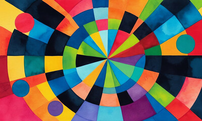 Fototapeta premium Abstract bright multicolor background, colorful pattern