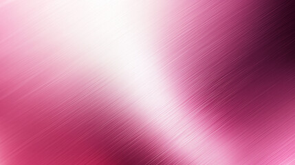Pink brushed metallic texture with diagonal light reflections. Minimal background for design. Stylish copy space