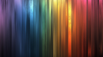 Obraz premium Vibrant abstract vertical lines in a rainbow gradient pattern. Minimal background for design. Stylish copy space