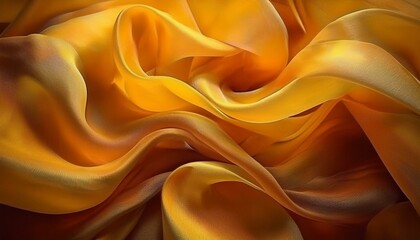 Fototapeta premium yellow silk silky satin background backdrop wallpaper textile fabric elegant luxury luxurious