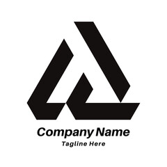 FA letter initial logo design icon