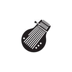 Mbira Vector - Mbira Illustration - Silhouette of Mbira.