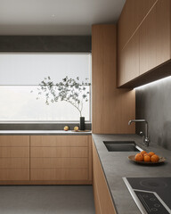 Modern wood kitchen designs include sleek countertops that enhance functionality and beauty