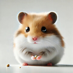 Fototapeta premium ふわふわのハムスター[GenerativeAI]