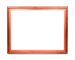 Copper photo frame mockup