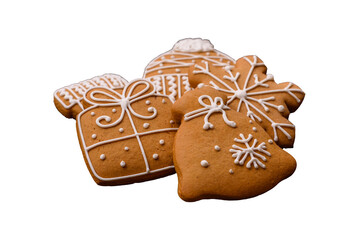 Delicious gingerbread cookies with honey, ginger and cinnamon