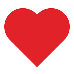 Red heart shape png sticker, transparent background