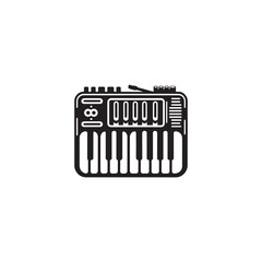 Melodica Silhouette - Illustration Of Melodica - Melodica Vector art