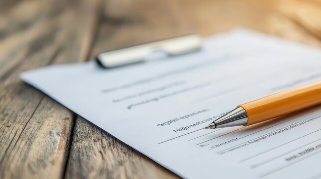 Mortgage application form filled out with  approved  highlighted