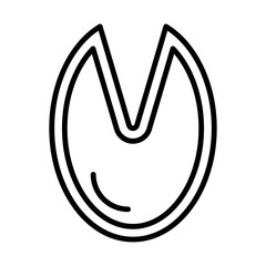 Horse Hoof Print line icon