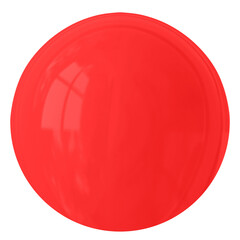 Red ball clipart png, 3d graphic, transparent background