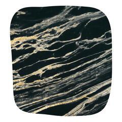 Obraz premium Dark marble png sticker, luxury design, transparent background