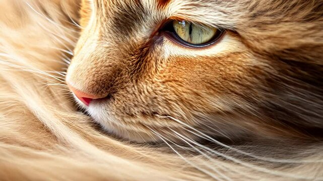  Siberian Cat&rsquo;s fluffy fur 