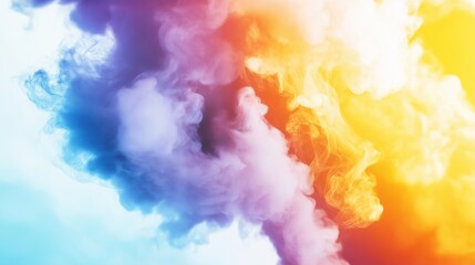 Abstract Colorful Smoke Background