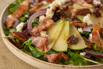 Fall Salad with Apples, Pancetta, and Candied Pecans – Close-Up