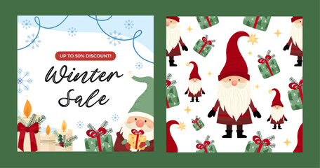 Obraz premium Christmas set 