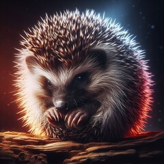 Nocturnal and spiky hedgehogs are solitary creatures showcasing