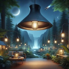 Outdoor Pendant Lamp A weather resistant pendant lamp for outdoo