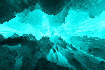 Teal Blue Noise and Static Abstract Background for Modern Designs