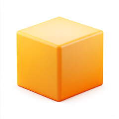 Fototapeta premium Cube on a white background