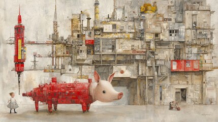 Explore the creative intersection of value price savings and profit in unique artistic representations