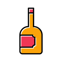 Wine Bottle Vector Icon