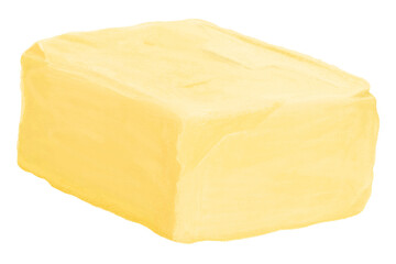 Pure butter png, dairy product illustration, transparent background