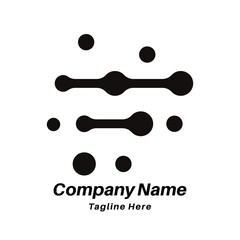 F letter technology logo design icon